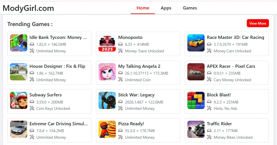 Mody Girl Official Website