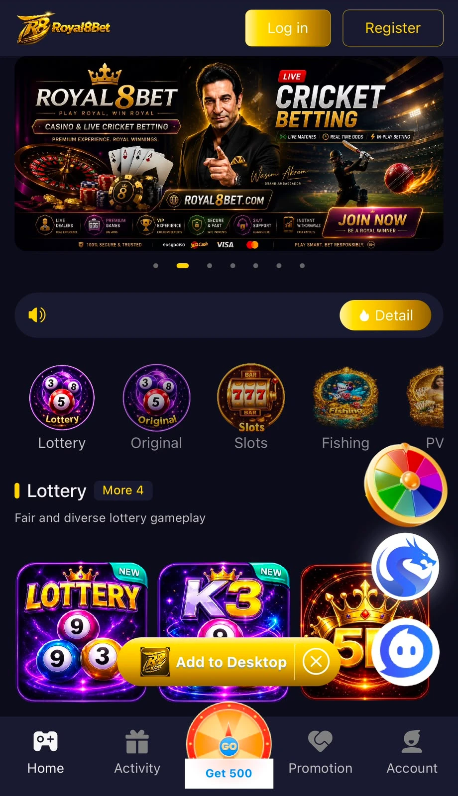 Royal8Bet Game