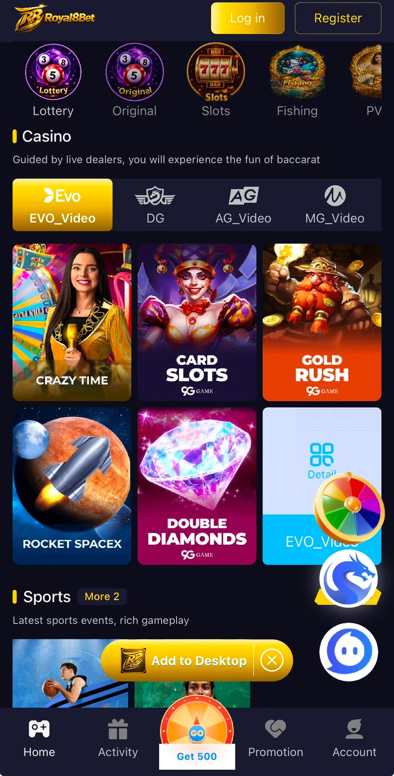 Royal8Bet Game
